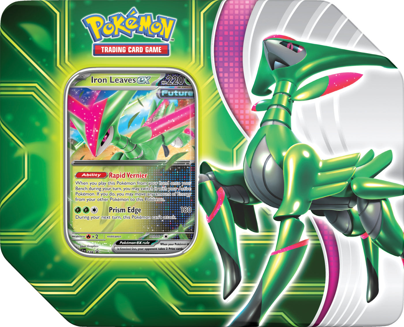 Paradox Clash Tins — Large Iron Leaves Tin English Pokémon TCG product