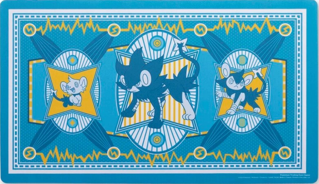 August 2023 Pokémon Center accessories — Luxray Limitless LightningPlaymat — Pokémon TCG [EN] — FrostPeak Collectibles