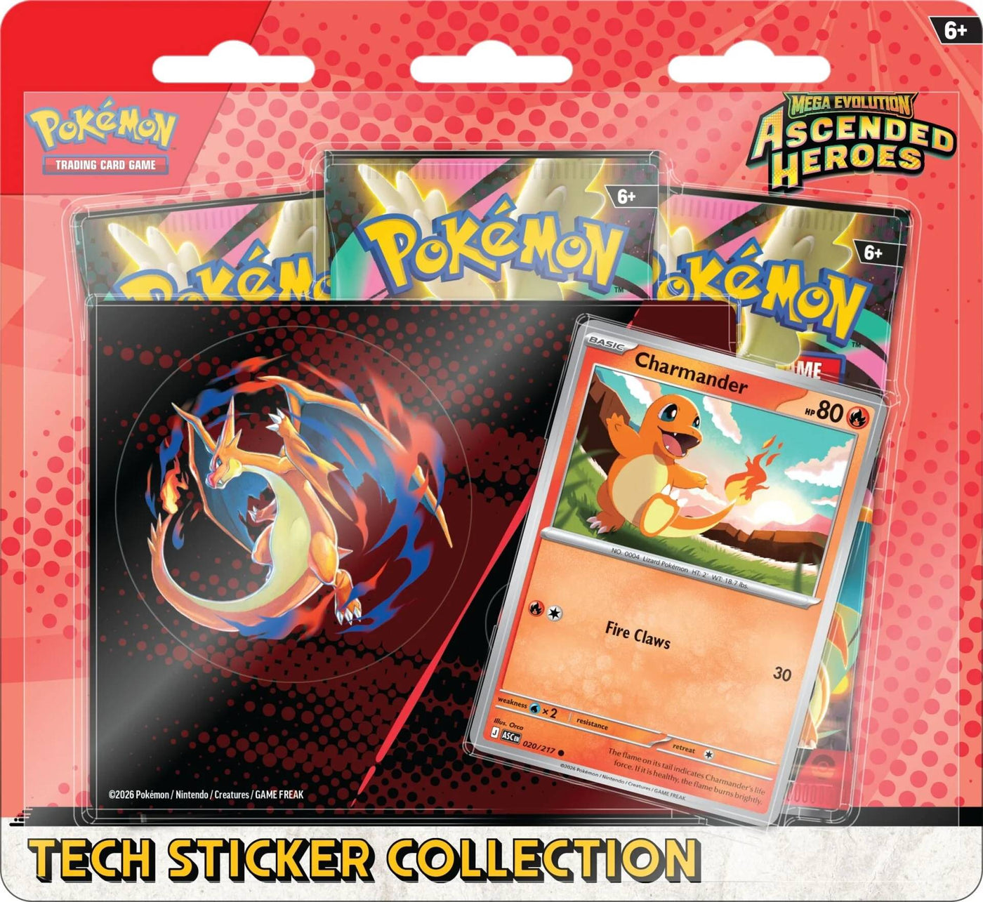Ascended Heroes Tech Sticker Collections — Mega Charizard Y collection English Pokémon TCG product