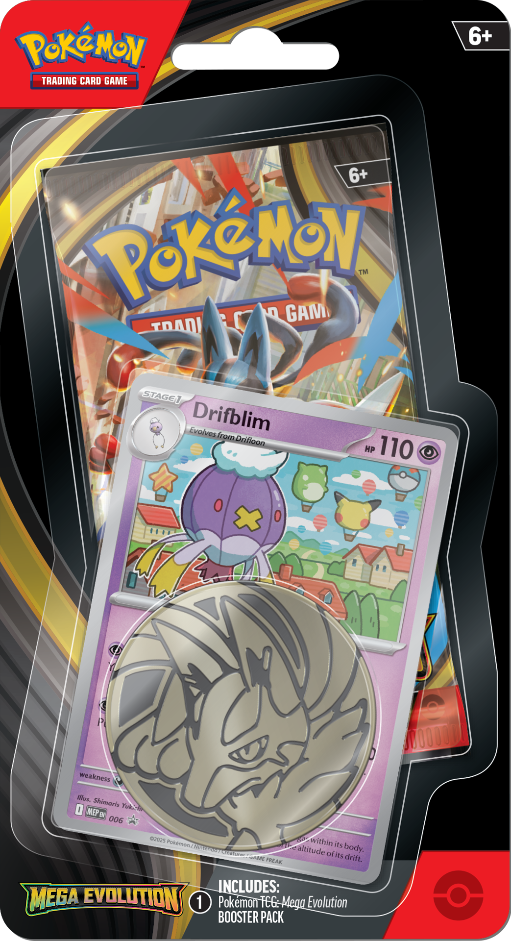 Mega Evolution Blisters — Drifblim Blister — Pokémon TCG [EN] — FrostPeak Collectibles
