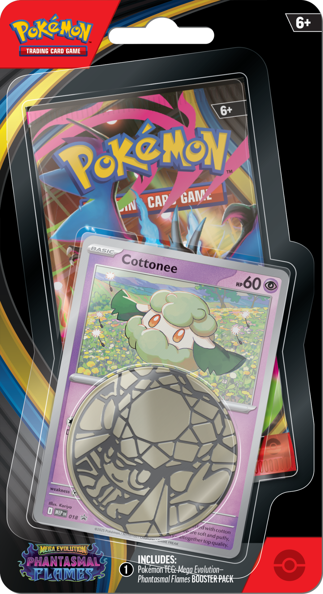 Phantasmal Flames Blisters — Cottonee Blister English Pokémon TCG product