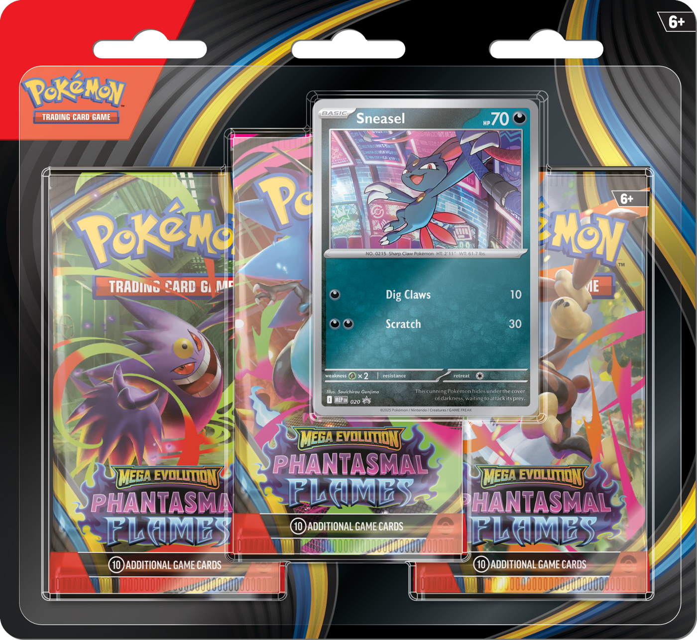 Phantasmal Flames Blisters — Sneasel Blister English Pokémon TCG product