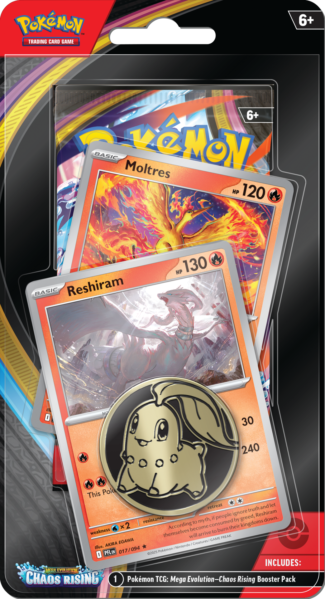 Chaos Rising Blisters — Moltres & Reshiram Blister English Pokémon TCG product