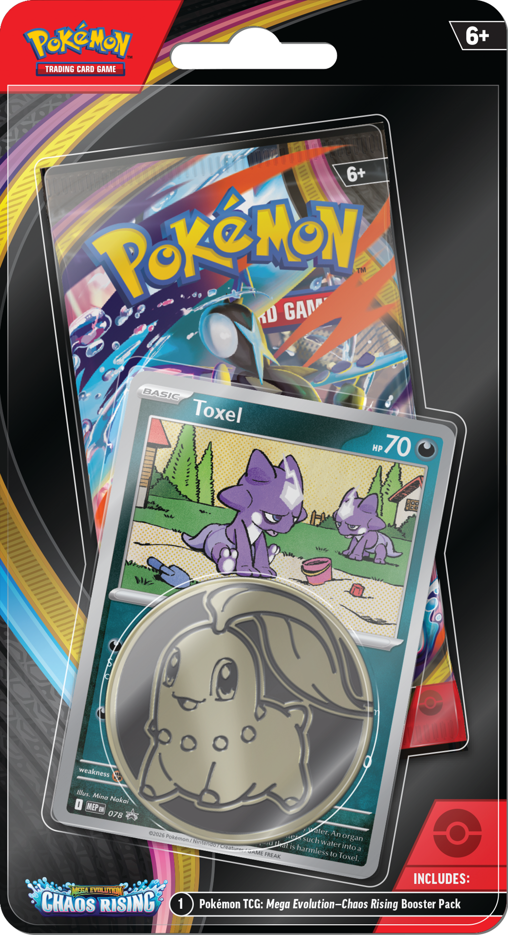 Chaos Rising Blisters — Toxel Blister English Pokémon TCG product