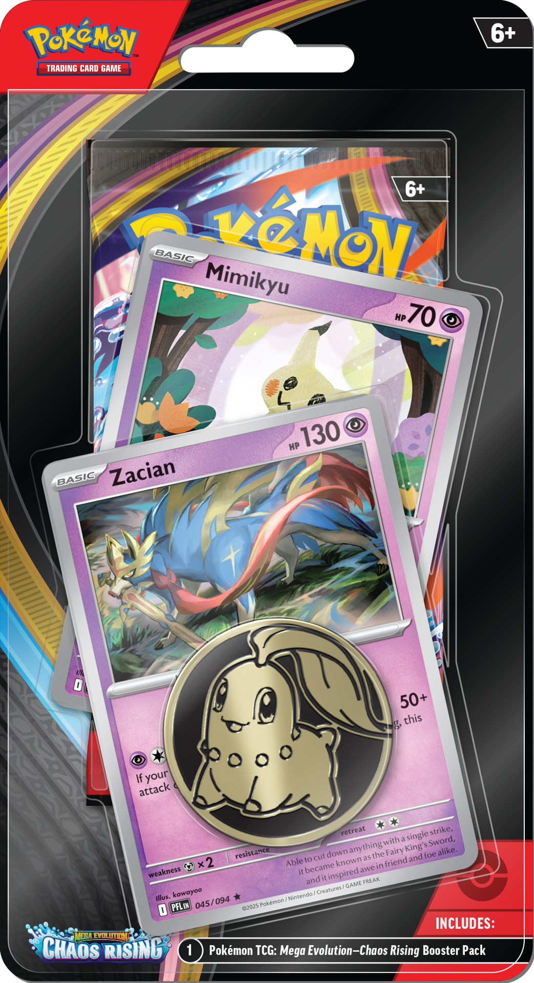 Chaos Rising Blisters — Mimikyu & Zacian Blister English Pokémon TCG product