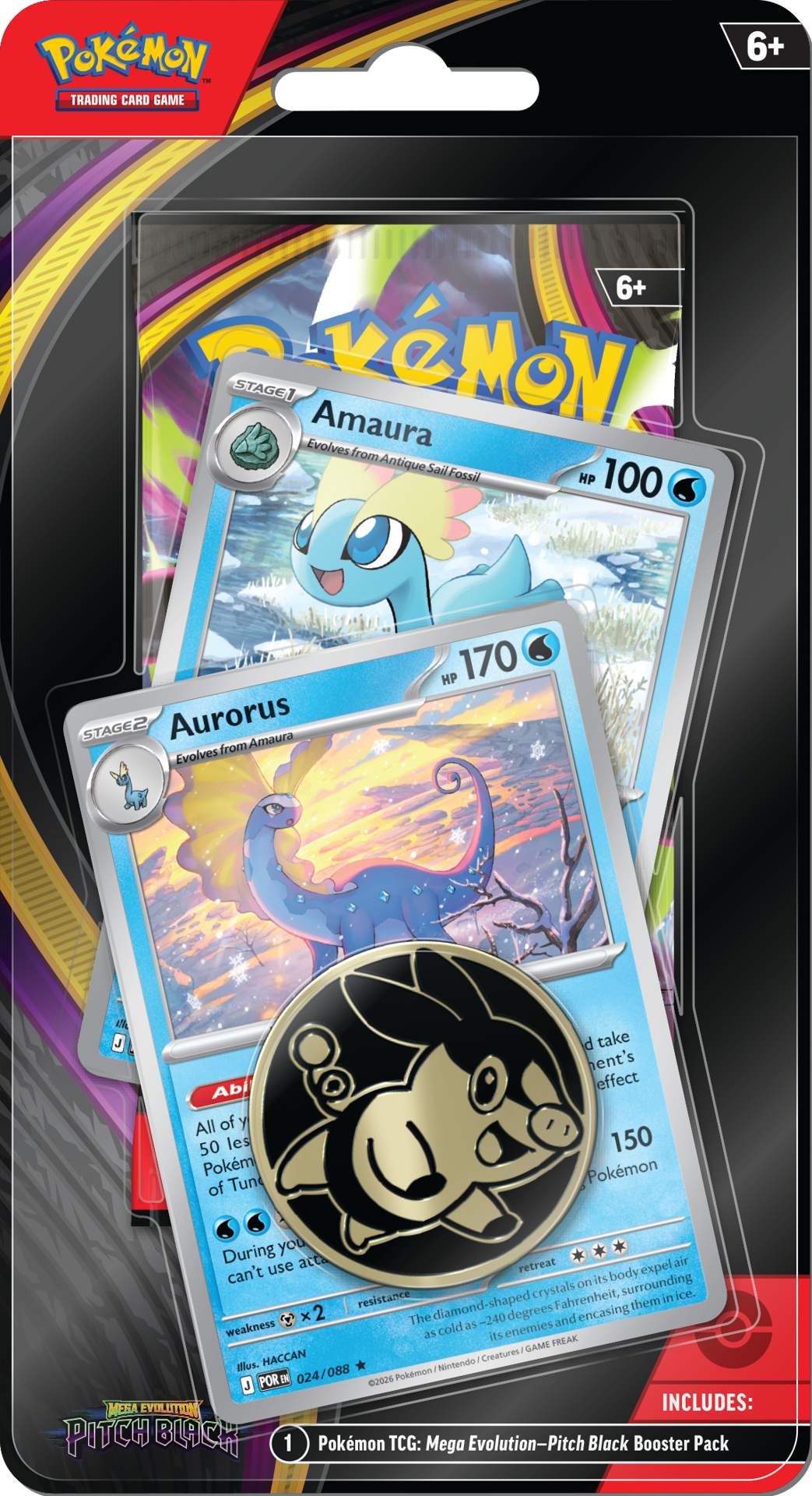 Pitch Black Blisters — Aurorus Blister English Pokémon TCG product