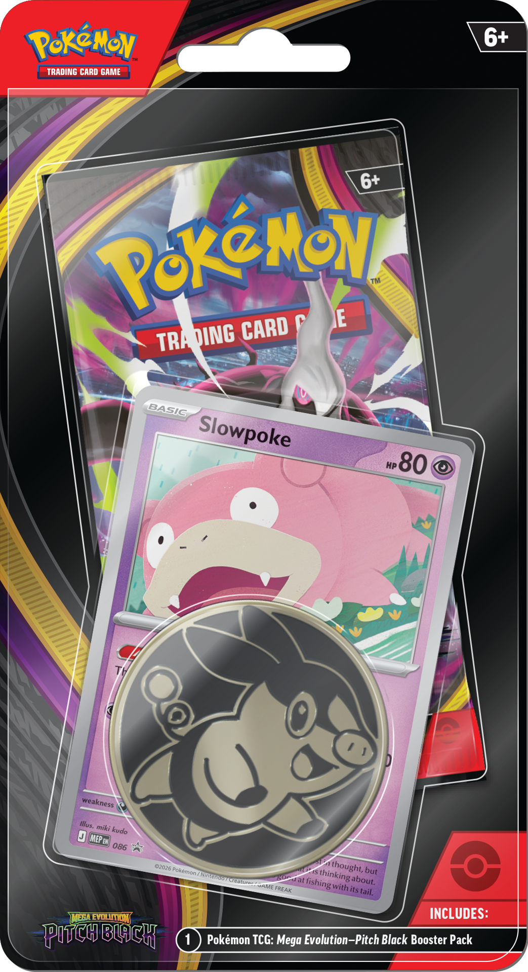 Pitch Black Blisters — Slowpoke Blister English Pokémon TCG product