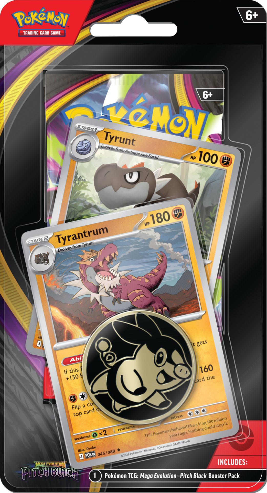 Pitch Black Blisters — Tyrantrum Blister English Pokémon TCG product
