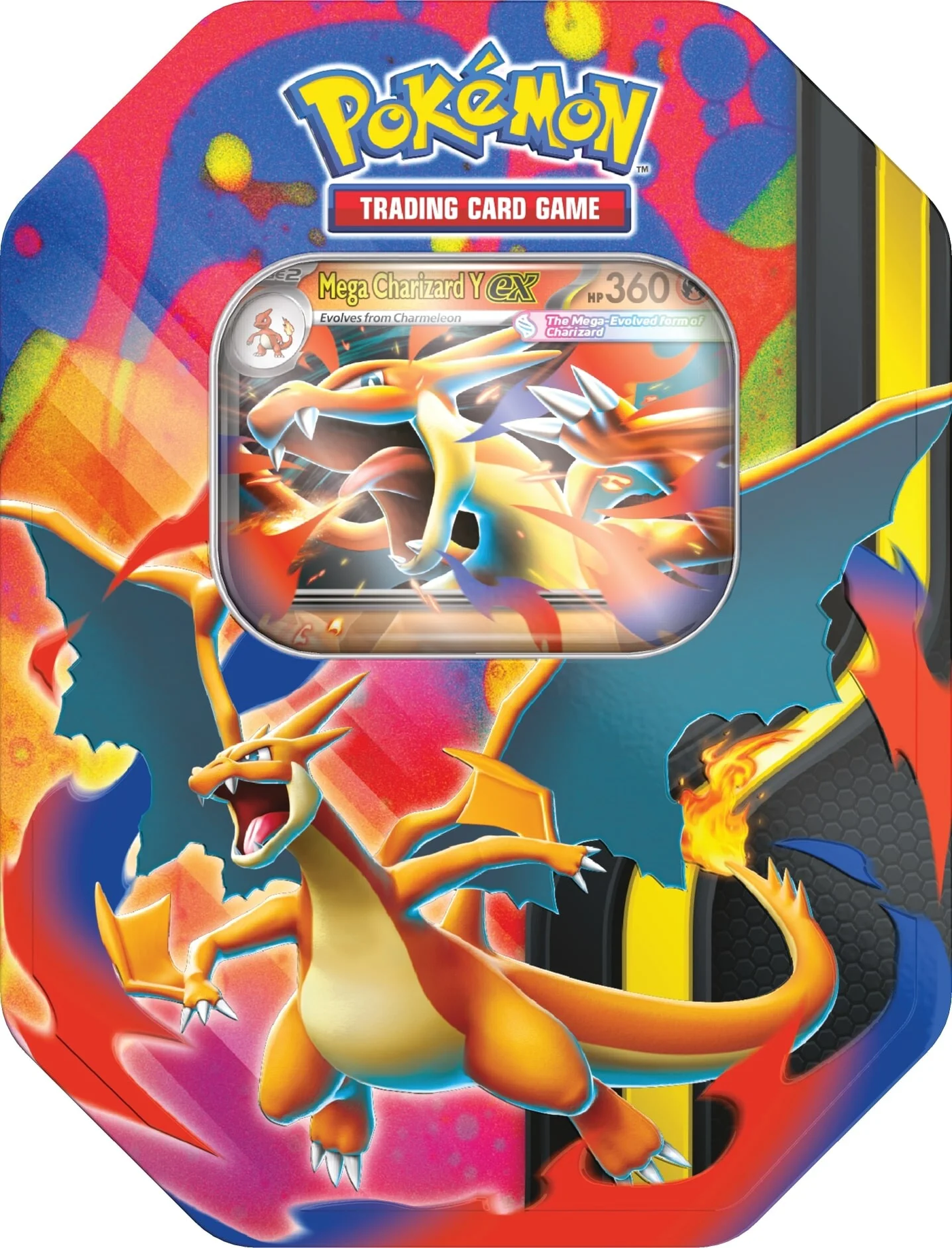 Mega Charizard Tins — Mega Charizard Y ex Tin English Pokémon TCG product