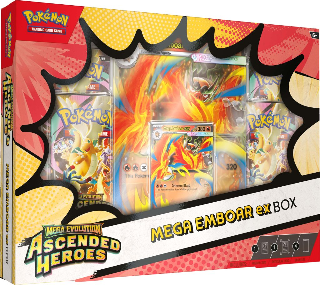 Mega Emboar ex Box English Pokémon TCG product