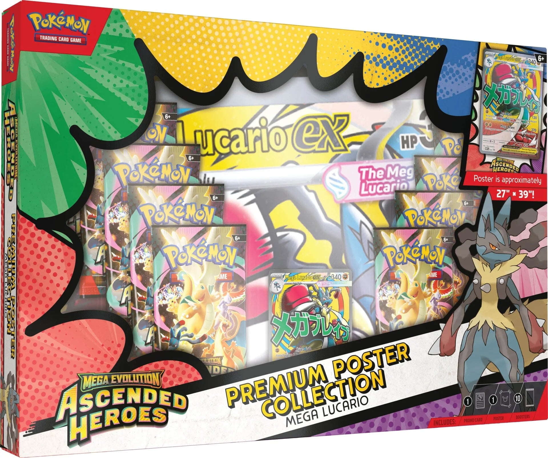Ascended Heroes Premium Poster Collection — Mega Lucario Premium Poster Collection English Pokémon TCG product
