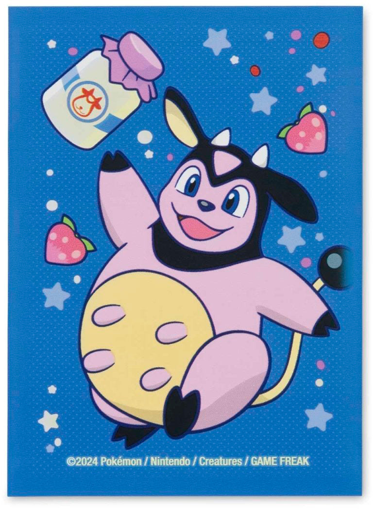 October 2024 Pokémon Center accessories — Moomoo Milk Medley Sleeves — Pokémon TCG [EN] — FrostPeak Collectibles