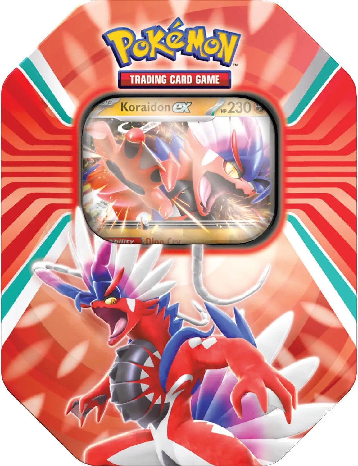 Paldea Legends Tins — Small Koraidon Tin — Pokémon TCG [EN] — FrostPeak Collectibles