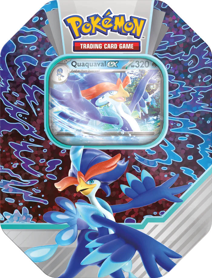 Paldea Partners Tins — Small Quaquaval Tin — Pokémon TCG [EN] — FrostPeak Collectibles