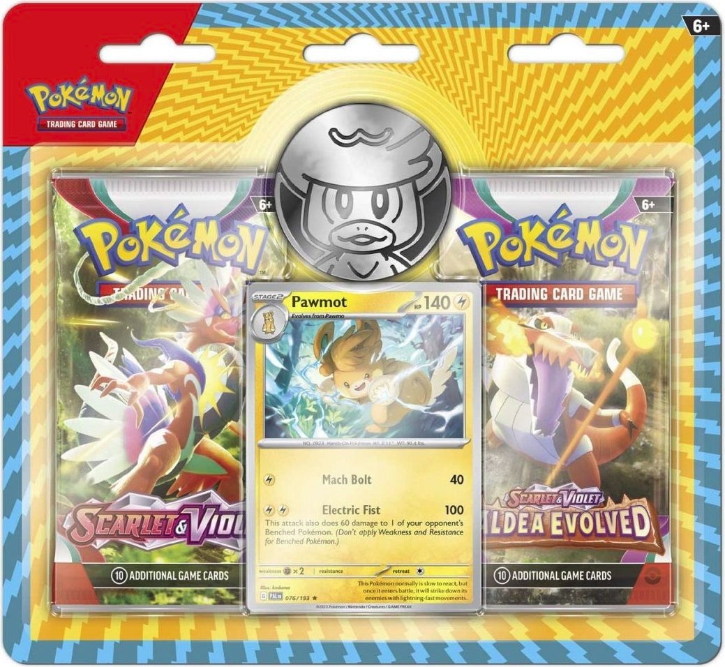 Enhanced 2-Pack Blister: Pawmot — Two Pack Blister style 2 English Pokémon TCG product