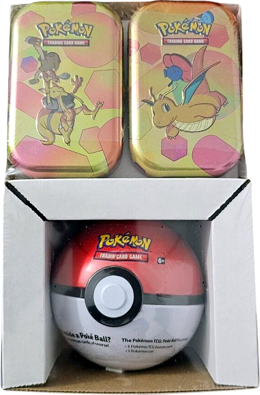 Poké Ball & 151 Mini Tin 3-Pack English Pokémon TCG product