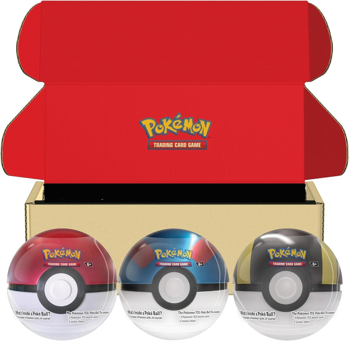 Poké Ball Tin Bundle - PokéBall, Great Ball & Ultra Ball — Pokémon TCG [EN] — FrostPeak Collectibles