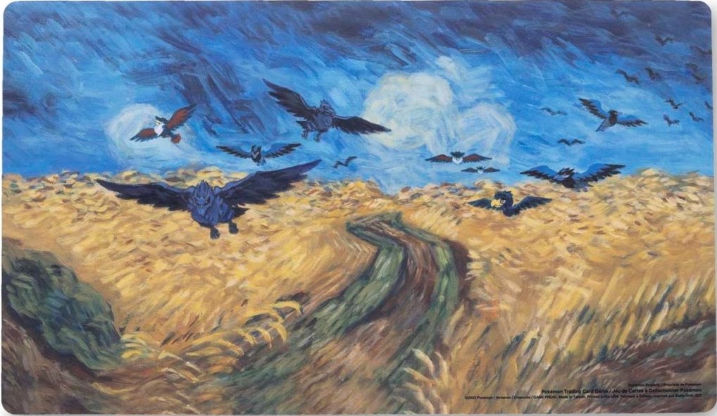 Pokémon Center × Van Gogh Museum accessories — Corviknight playmat English Pokémon TCG product