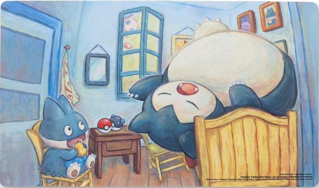 Pokémon Center × Van Gogh Museum accessories — Munchlax & Snorlax playmat English Pokémon TCG product