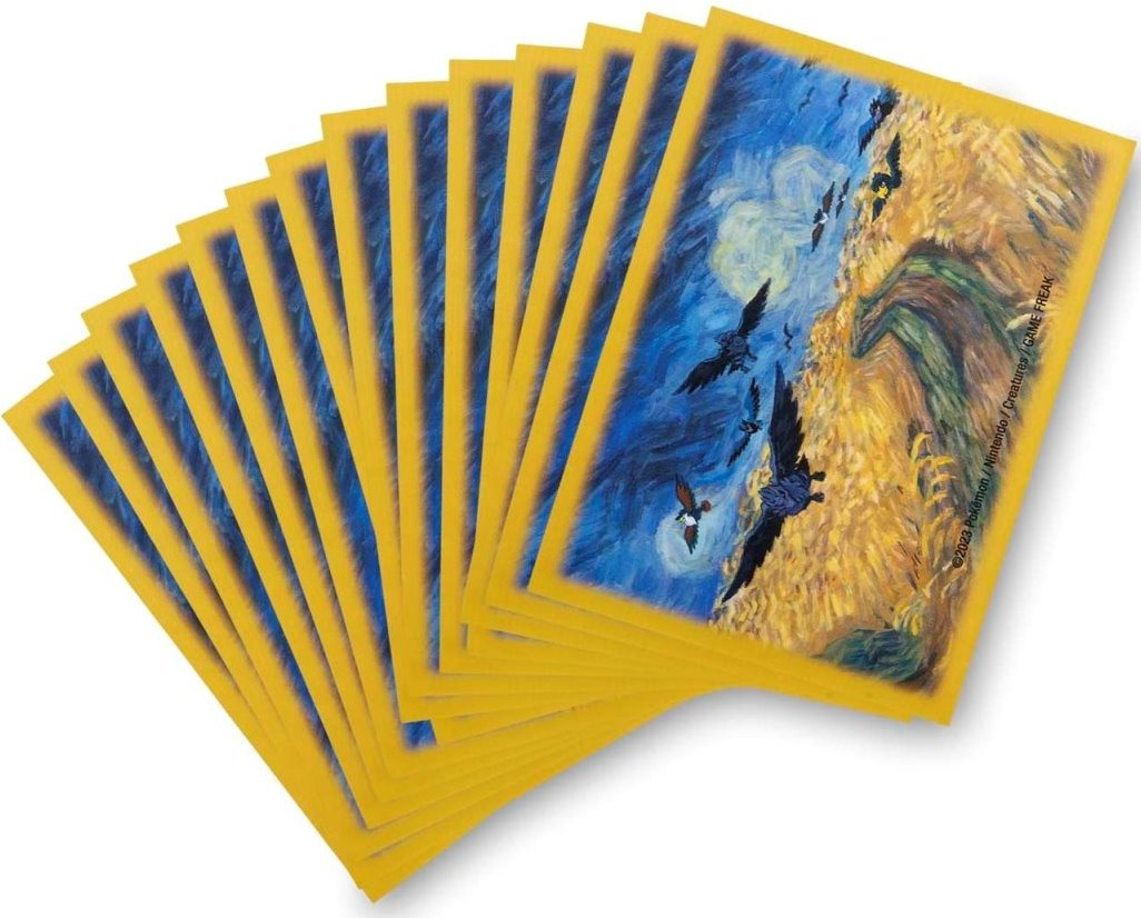 Pokémon Center × Van Gogh Museum accessories — Corviknight sleeves English Pokémon TCG product