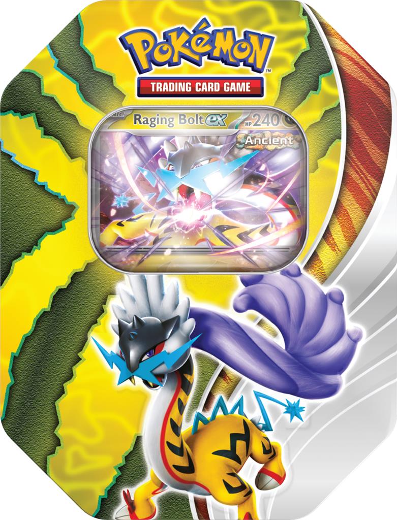 Paradox Destinies Tins — Small Raging Bolt Tin English Pokémon TCG product