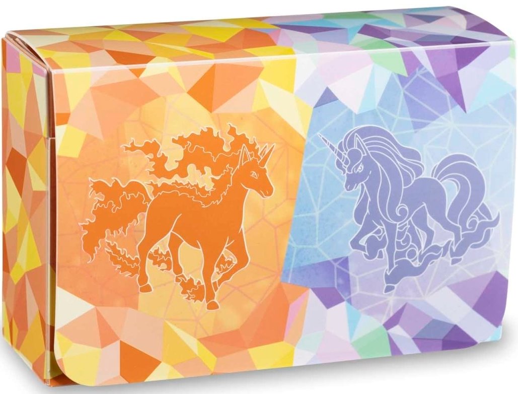 August 2023 Pokémon Center accessories — Rapidash Flames & FairiesDouble Deck Box English Pokémon TCG product