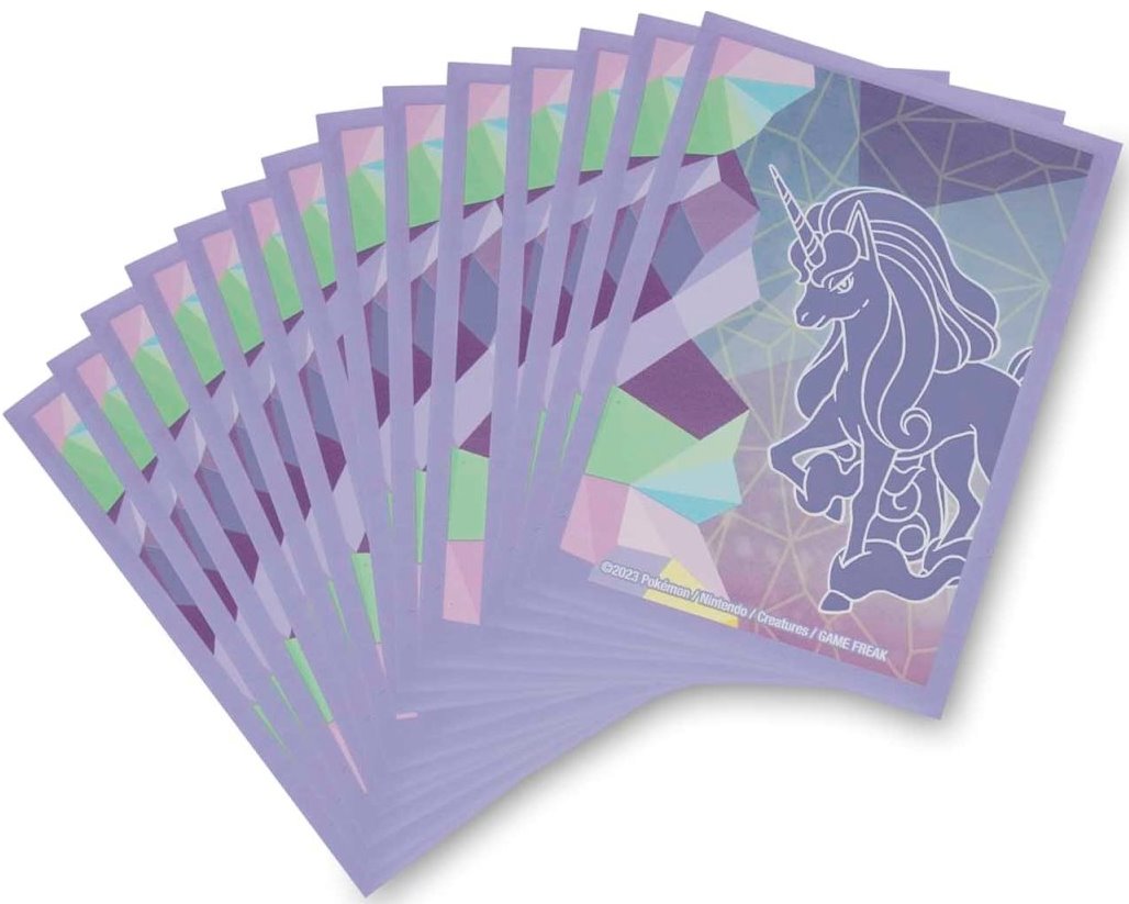 August 2023 Pokémon Center accessories — Rapidash Flames & FairiesGalarian Rapidash Sleeves — Pokémon TCG [EN] — FrostPeak Collectibles