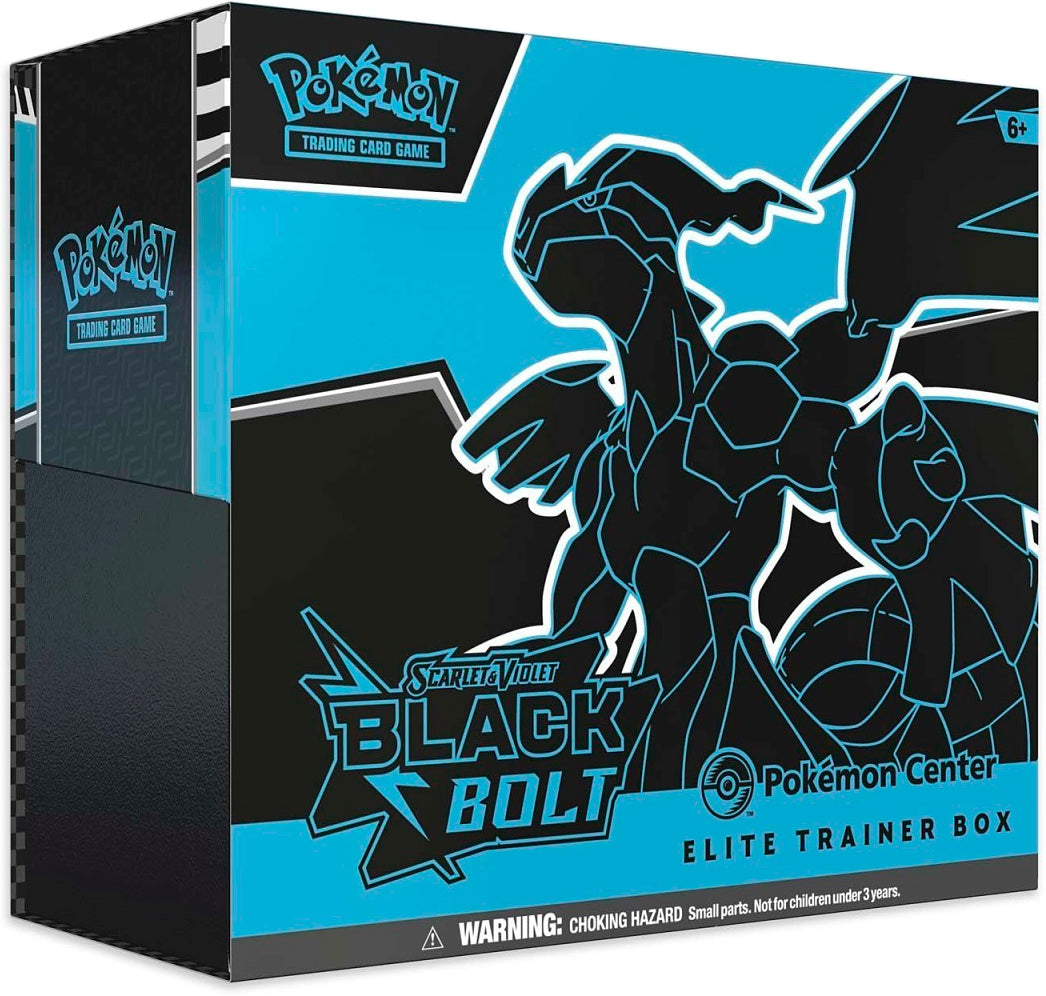 Black Bolt & White Flare Elite Trainer Box — Black Bolt Pokémon CenterBox English Pokémon TCG product