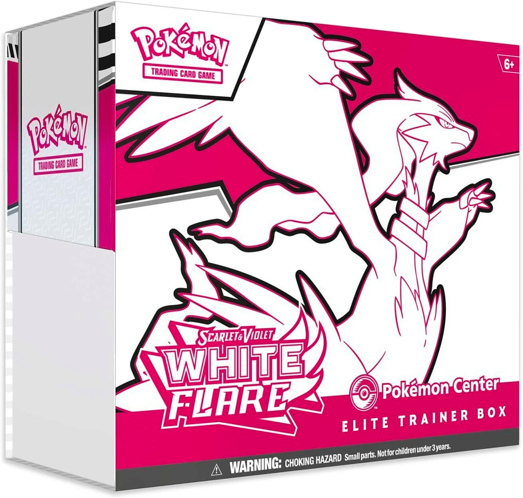 Black Bolt & White Flare Elite Trainer Box — White Flare Pokémon CenterBox English Pokémon TCG product