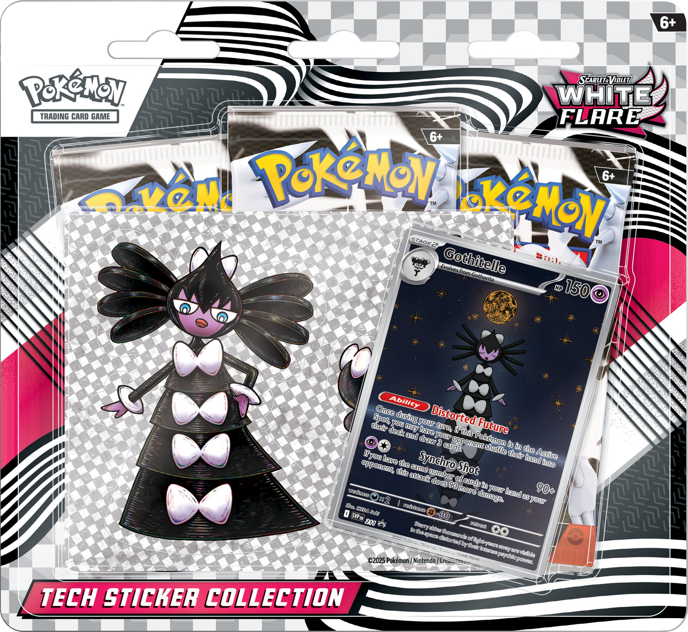 Black Bolt & White Flare Tech Sticker Collection — White Flare Tech Sticker Collection English Pokémon TCG product