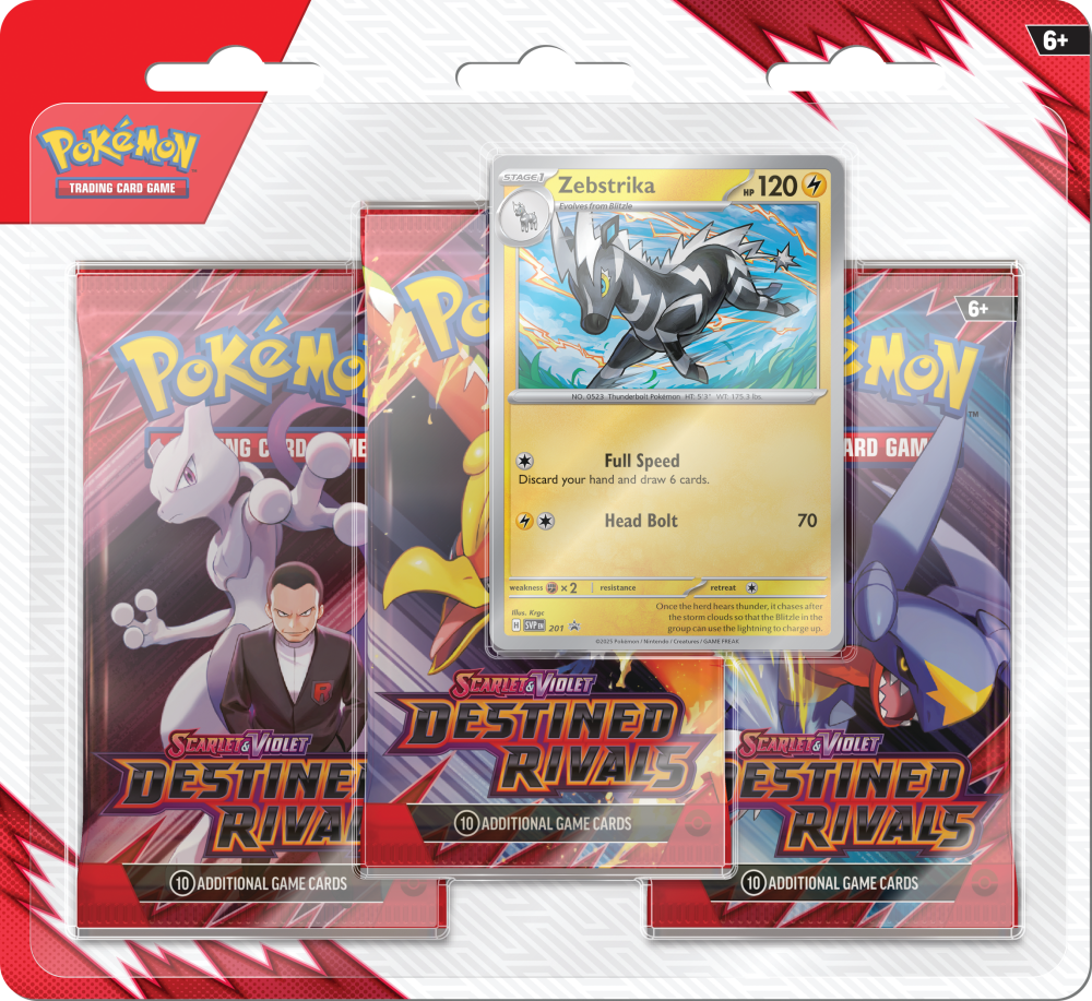 Destined Rivals Blisters — Zebstrika Blister English Pokémon TCG product