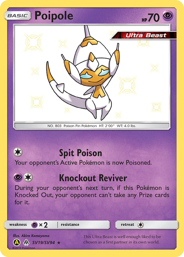Poipole SV19/SV94 Hidden Fates Shiny Vault English Pokémon card