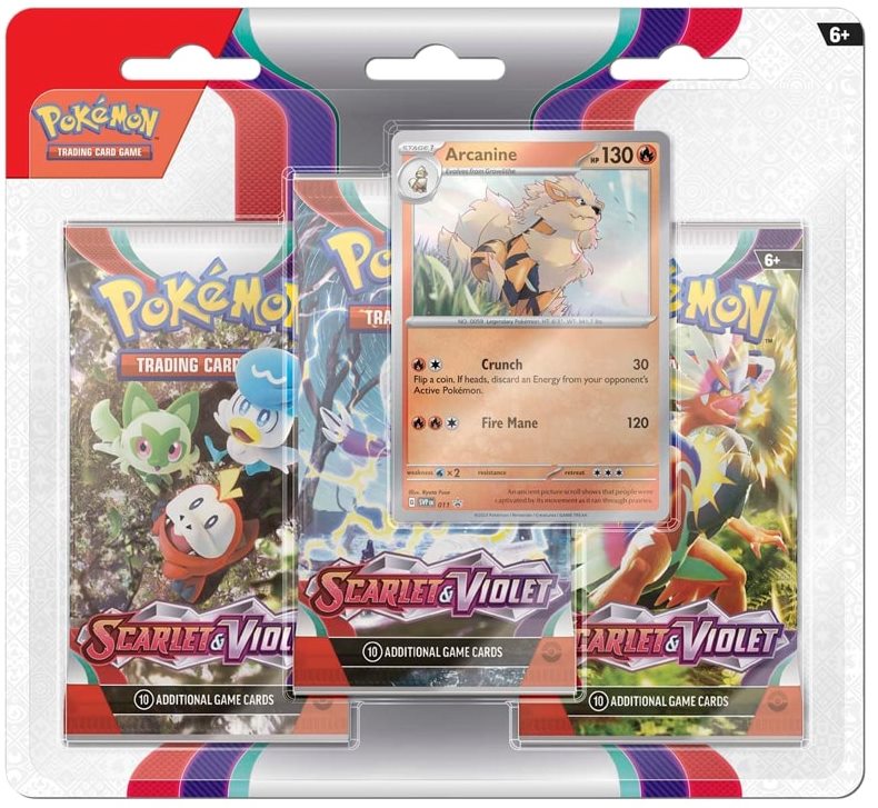 Scarlet & Violet Blisters — Arcanine Blister English Pokémon TCG product
