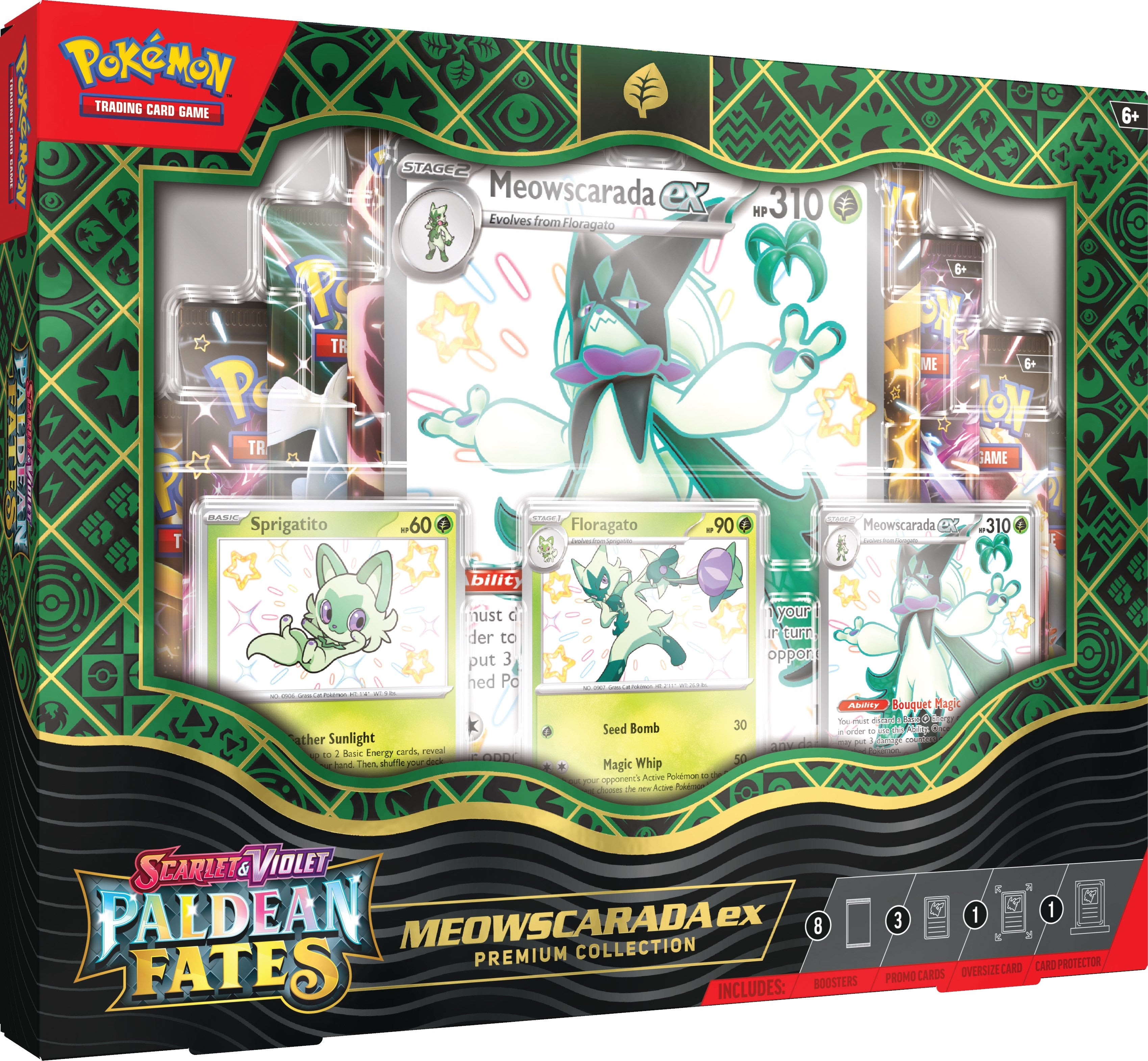 Paldean Fates Premium Collections — Meowscarada collection English Pokémon TCG product