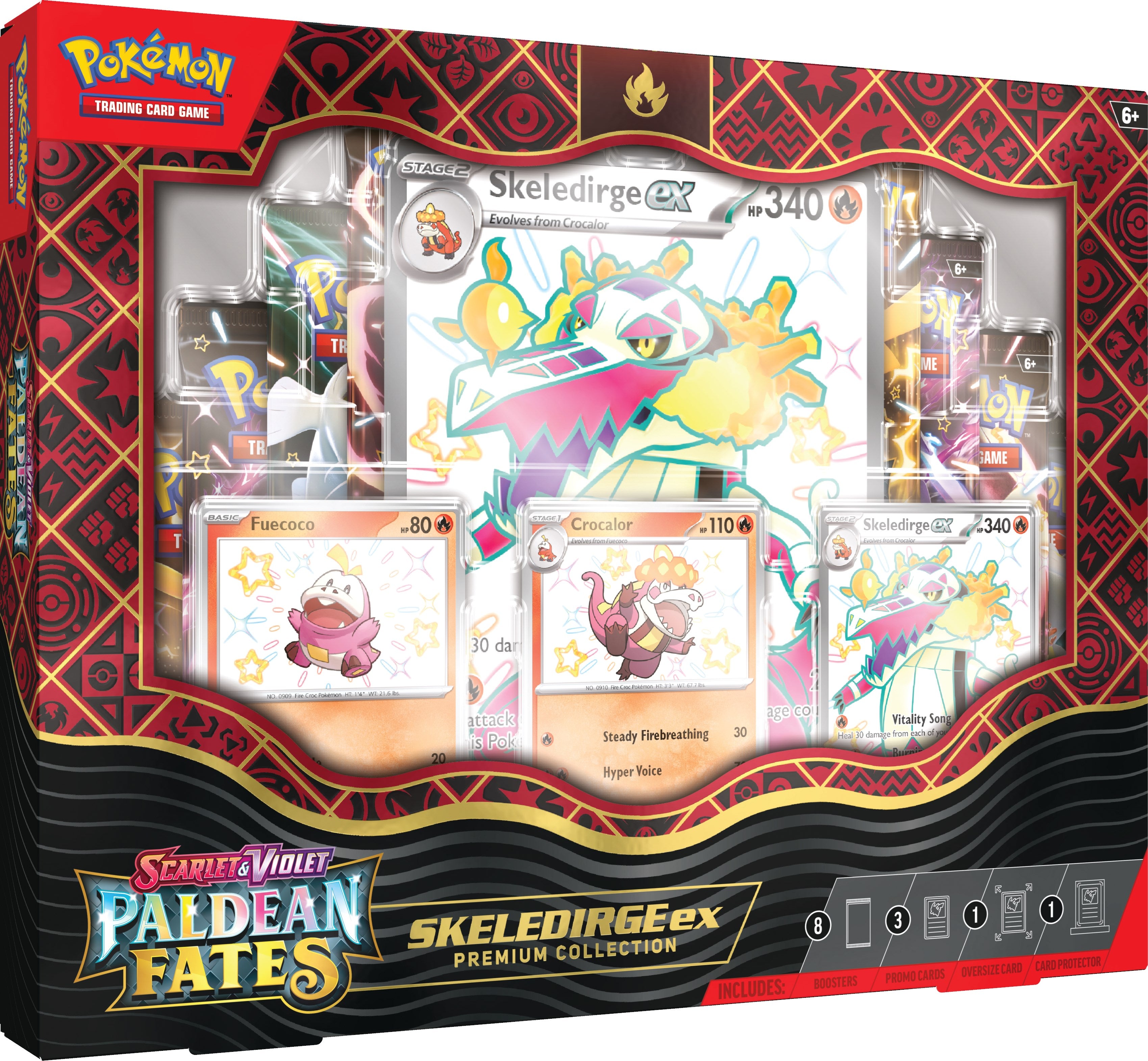 Paldean Fates Premium Collections — Skeledirge collection English Pokémon TCG product