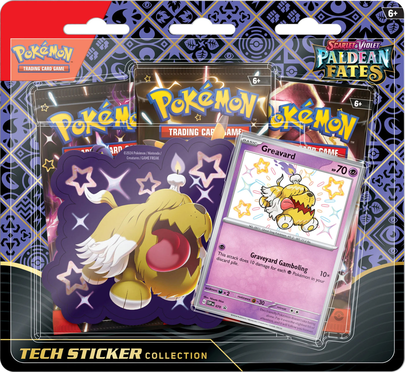 Paldean Fates Tech Sticker Collections — Greavard collection English Pokémon TCG product