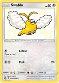 Swablu SV42/SV94 Hidden Fates Shiny Vault English Pokémon card