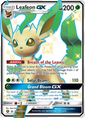 Leafeon GX SV46/SV94 Hidden Fates Shiny Vault English Pokémon card