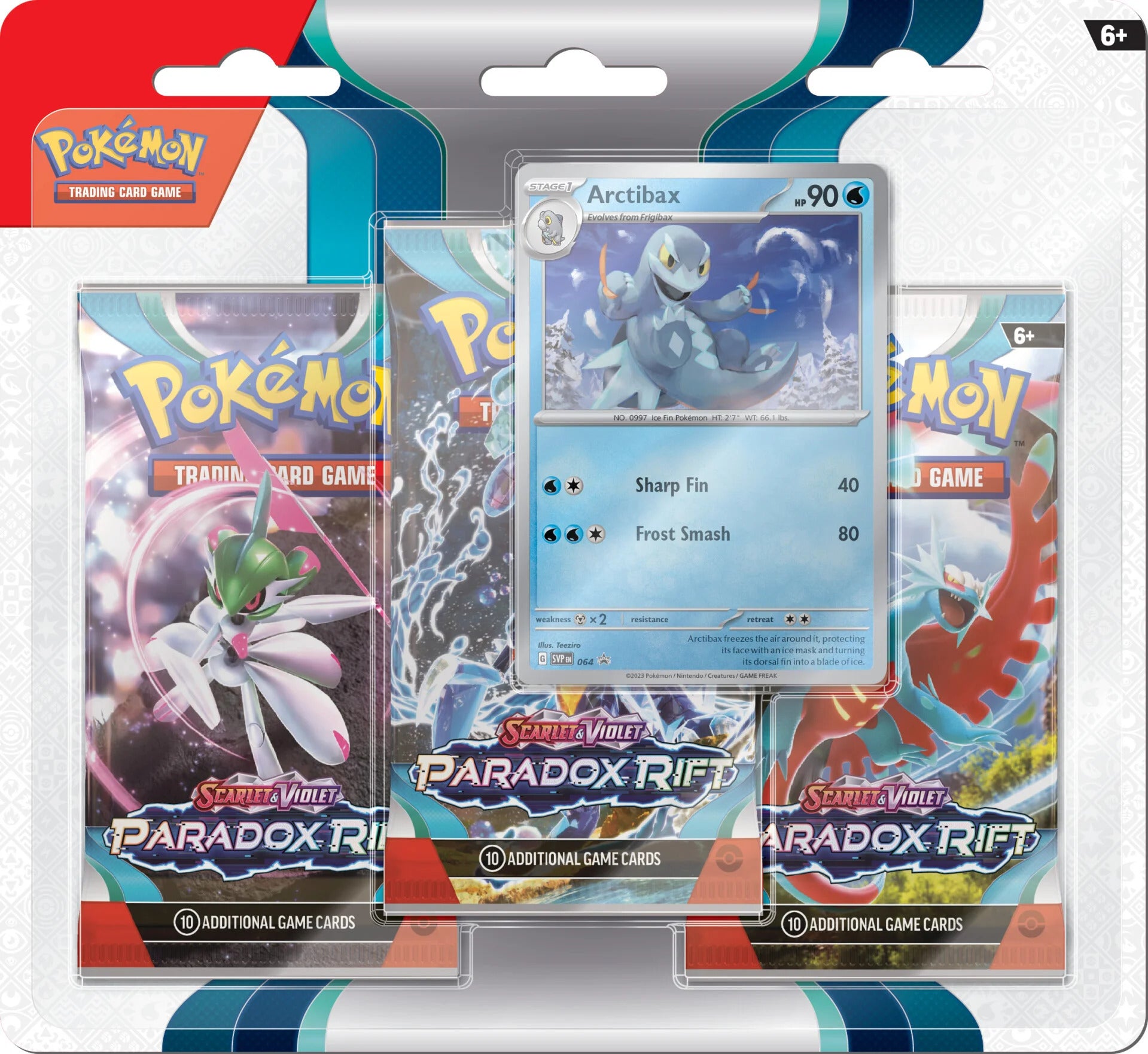 Paradox Rift Blisters — Arctibax Blister English Pokémon TCG product