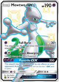 Mewtwo GX SV59/SV94 Hidden Fates Shiny Vault English Pokémon card
