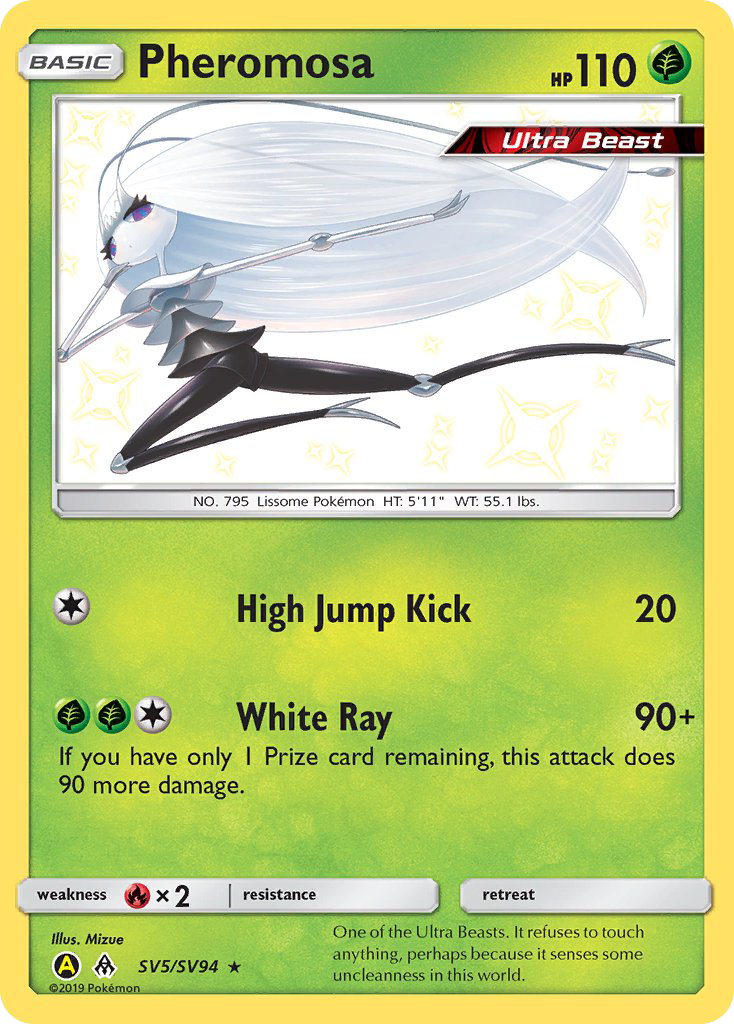 Pheromosa SV5/SV94 Hidden Fates Shiny Vault English Pokémon card