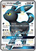 Umbreon GX SV69/SV94 Hidden Fates Shiny Vault English Pokémon card