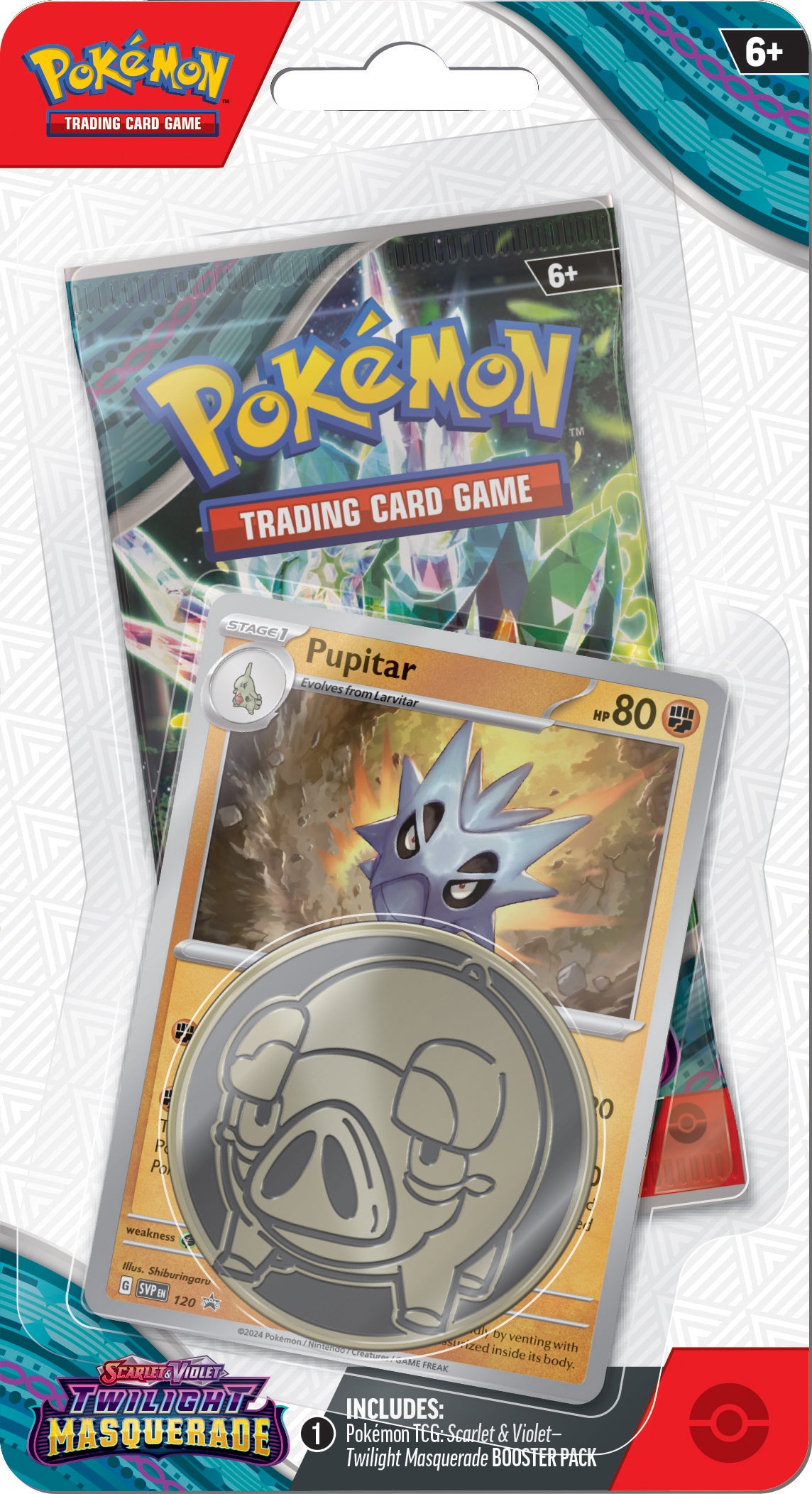 Twilight Masquerade Blisters — Pupitar Blister English Pokémon TCG product