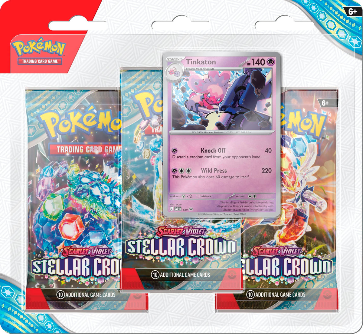 Stellar Crown Blisters — Tinkaton Blister — Pokémon TCG [EN] — FrostPeak Collectibles