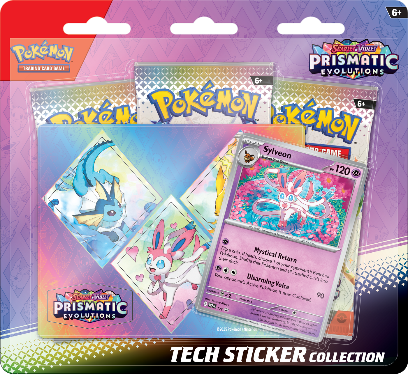 Prismatic Evolutions Tech Sticker Collections — Sylveon collection English Pokémon TCG product