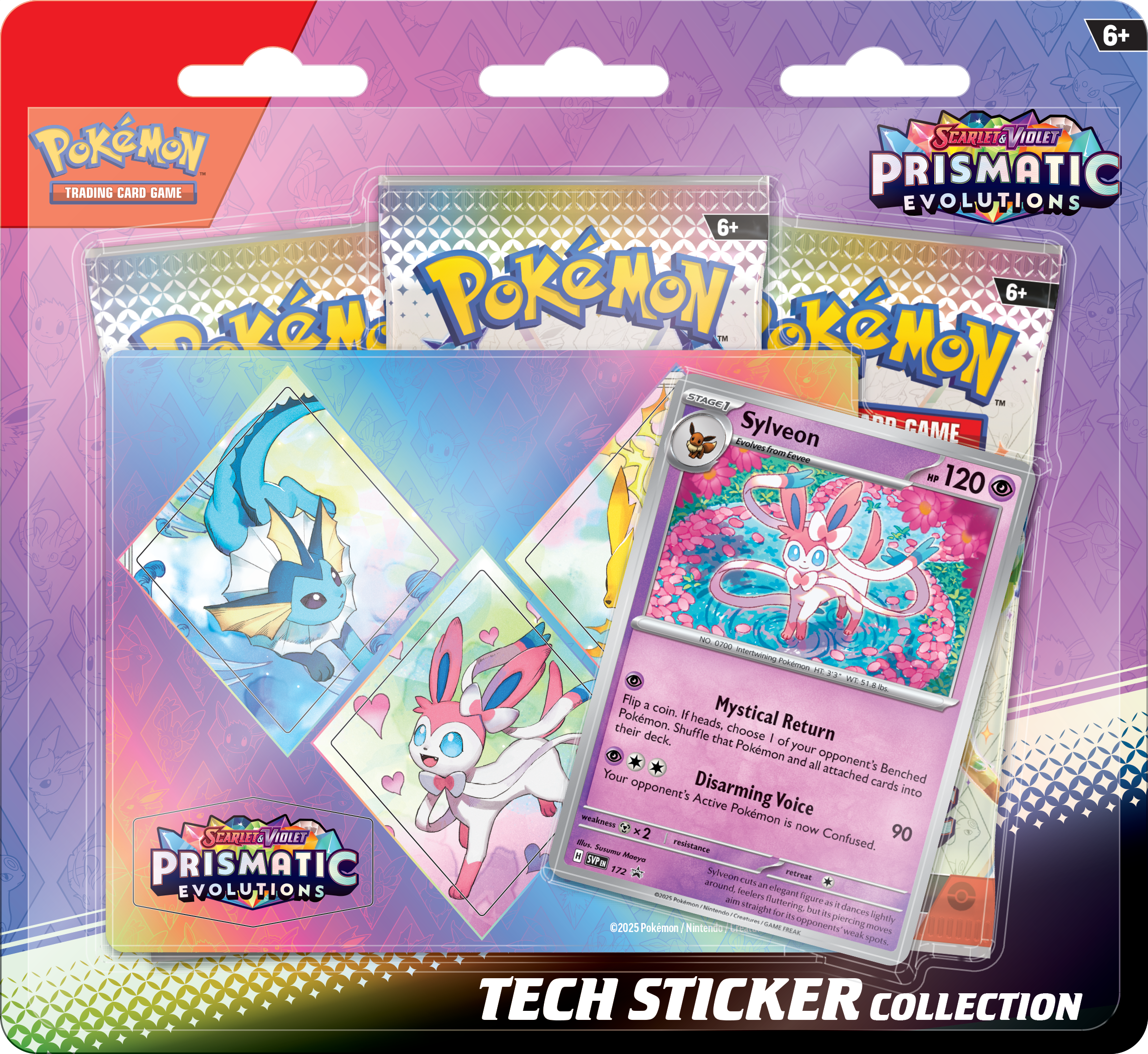 Prismatic Evolutions Tech Sticker Collections — Sylveon collection English Pokémon TCG product