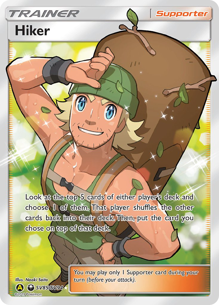Hiker SV85/SV94 Hidden Fates Shiny Vault English Pokémon card