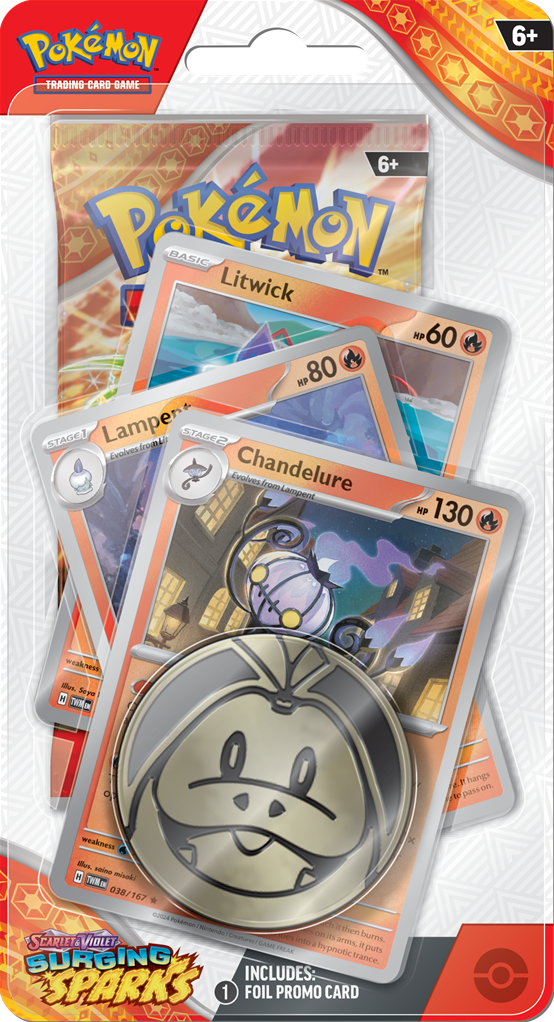 Surging Sparks Blisters — Chandelure Blister English Pokémon TCG product
