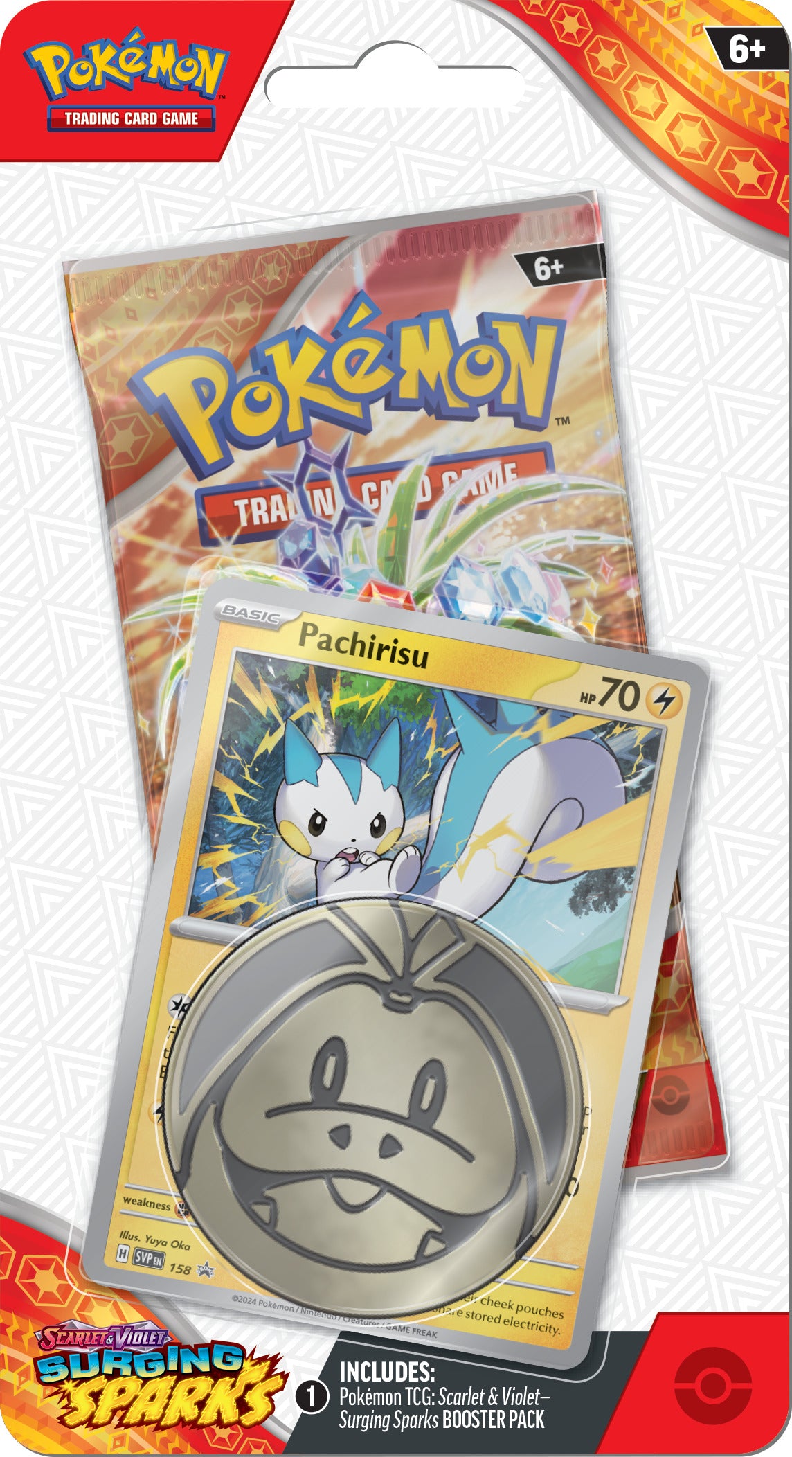 Surging Sparks Blisters — Pachirisu Blister English Pokémon TCG product