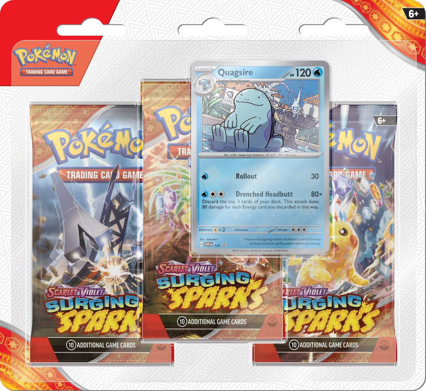 Surging Sparks Blisters — Quagsire Blister English Pokémon TCG product